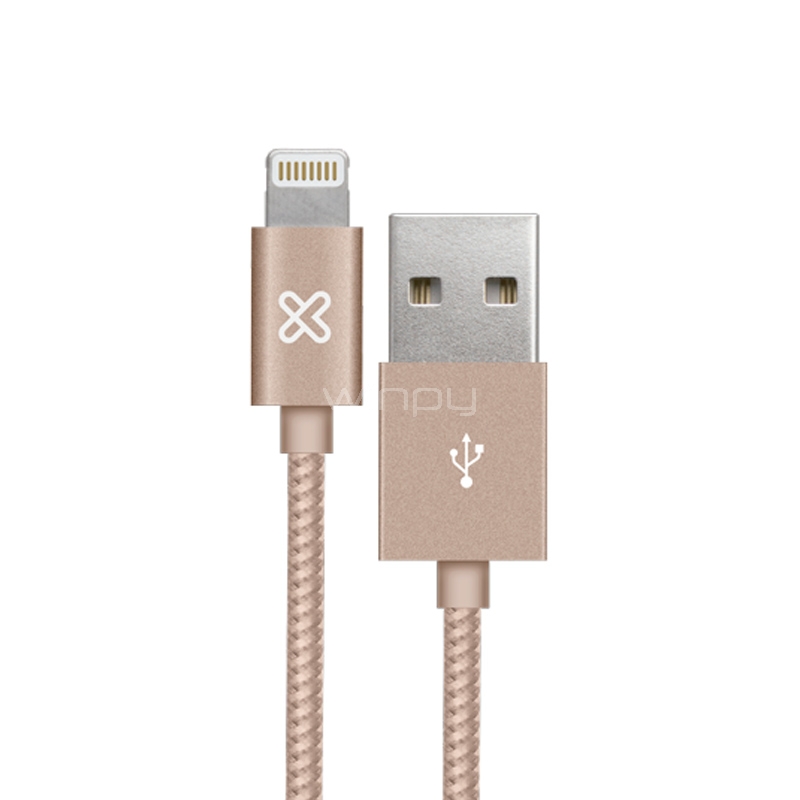 Cable Klipxtreme Lightning MFI a USB 3.0 (1 Metro, Rose Gold)