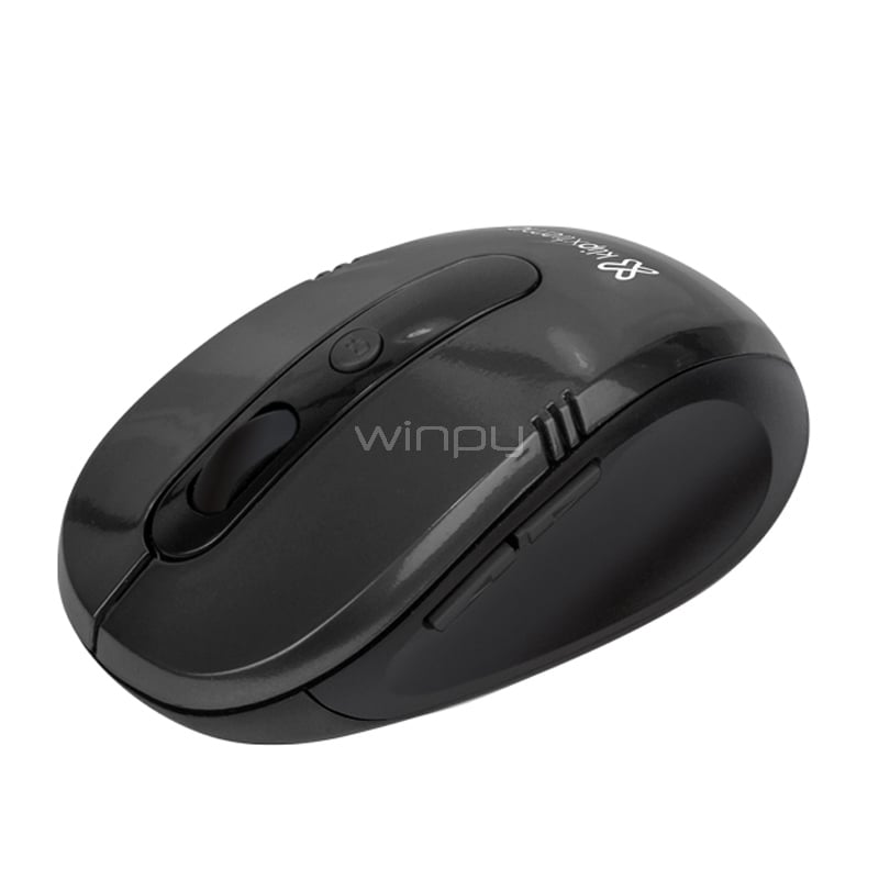 Mouse Klipxtreme Vector Inalámbrico (Dongle USB, Negro)