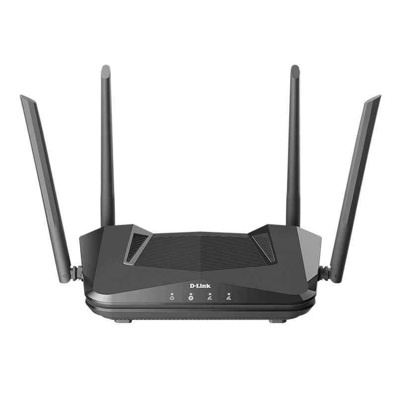 Router D-Link EXO AX AX1500 MU-MIMO (Wi-Fi 6, 1200Mbps, 4 Antenas, Negro)