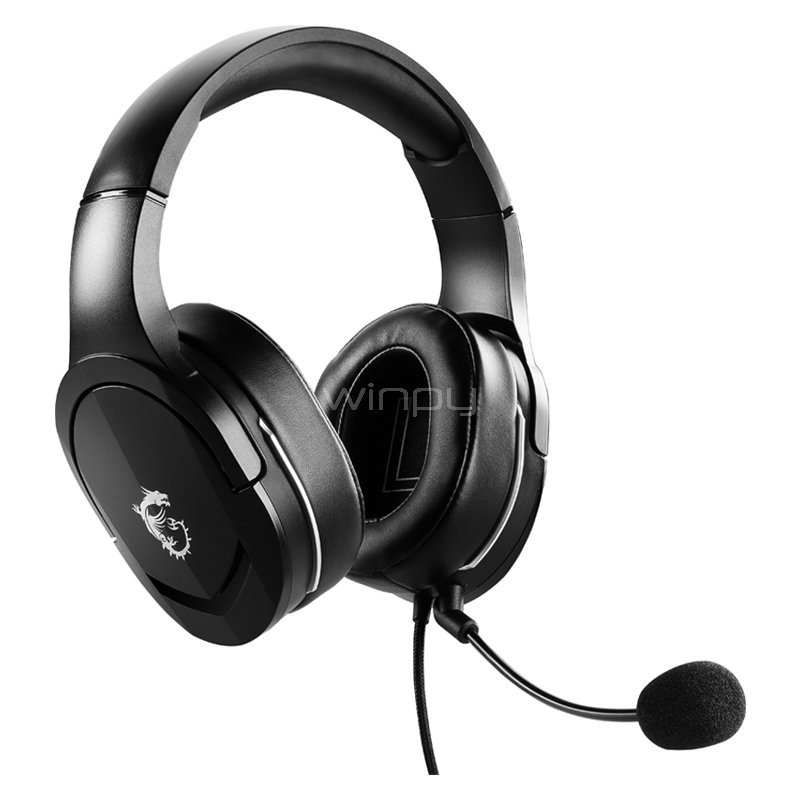 Audífonos Gamer MSI IMMERSE GH20 (Jack 3.5mm, Negro)