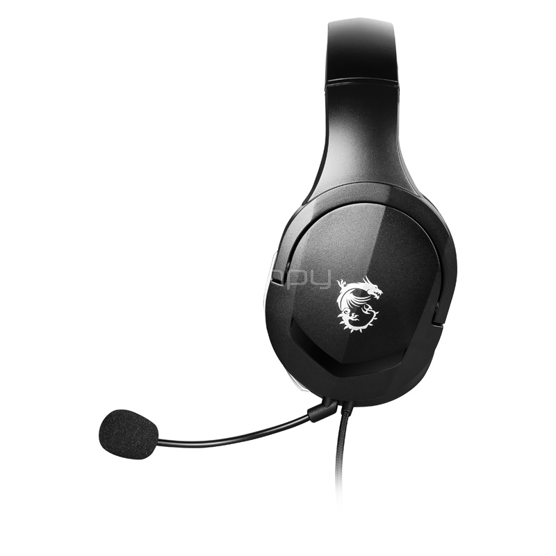 Audífonos Gamer MSI IMMERSE GH20 (Jack 3.5mm, Negro)