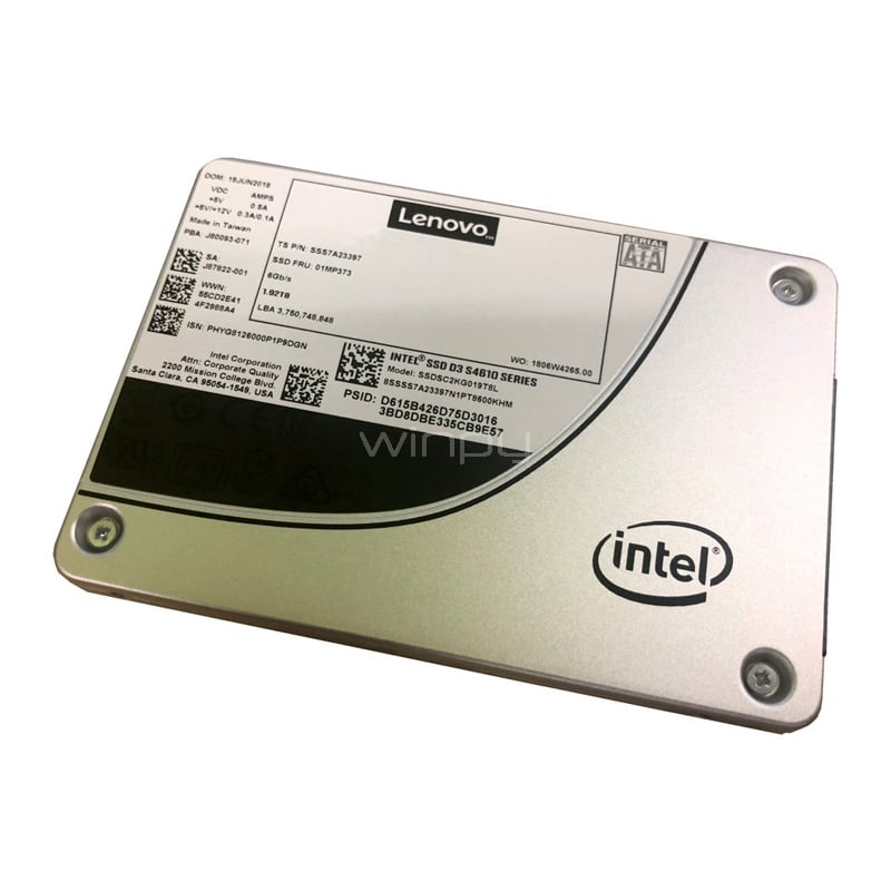 Disco de estado sólido Lenovo S4610 Mainstream de 480GB (SATA, SSD, Formato 2.5“)