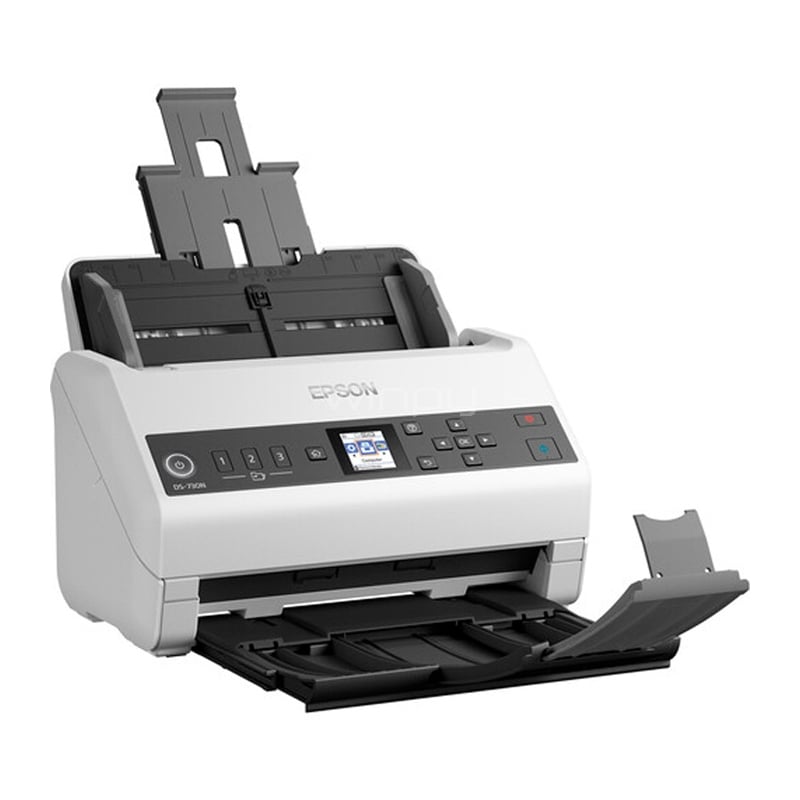 Escáner Epson DS-730N Color Duplex (ADF, 600ppp, USB 3.0/Ethernet, Blanco)