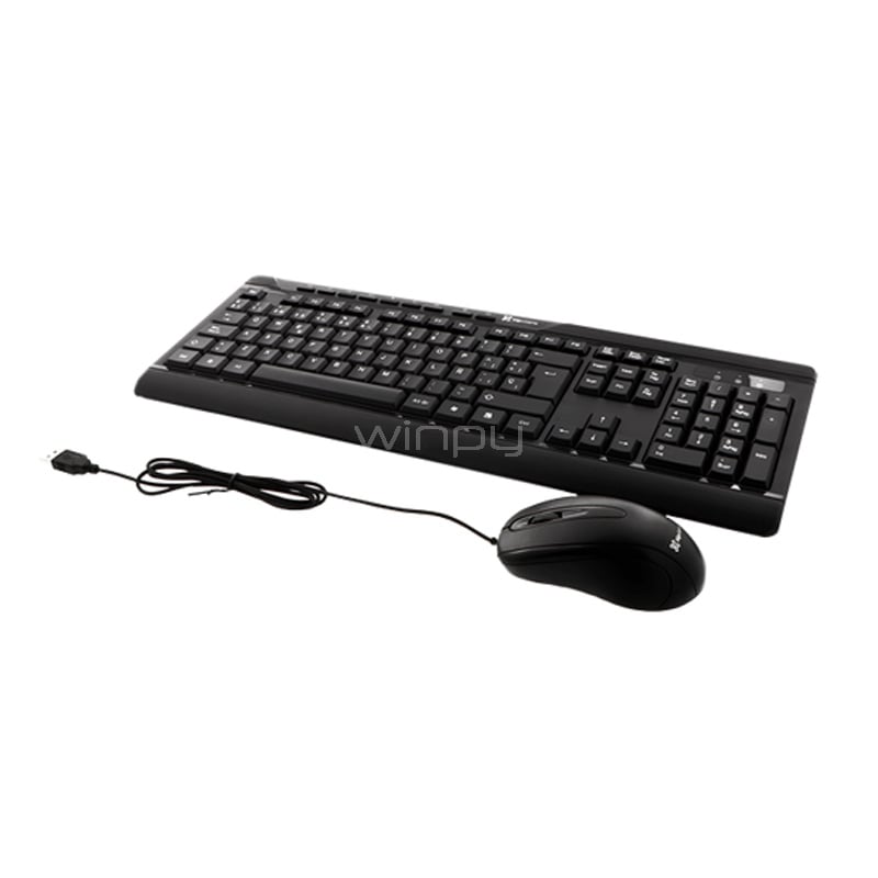 Kit Teclado + Mouse Klipxtreme DeskMate (Negro)