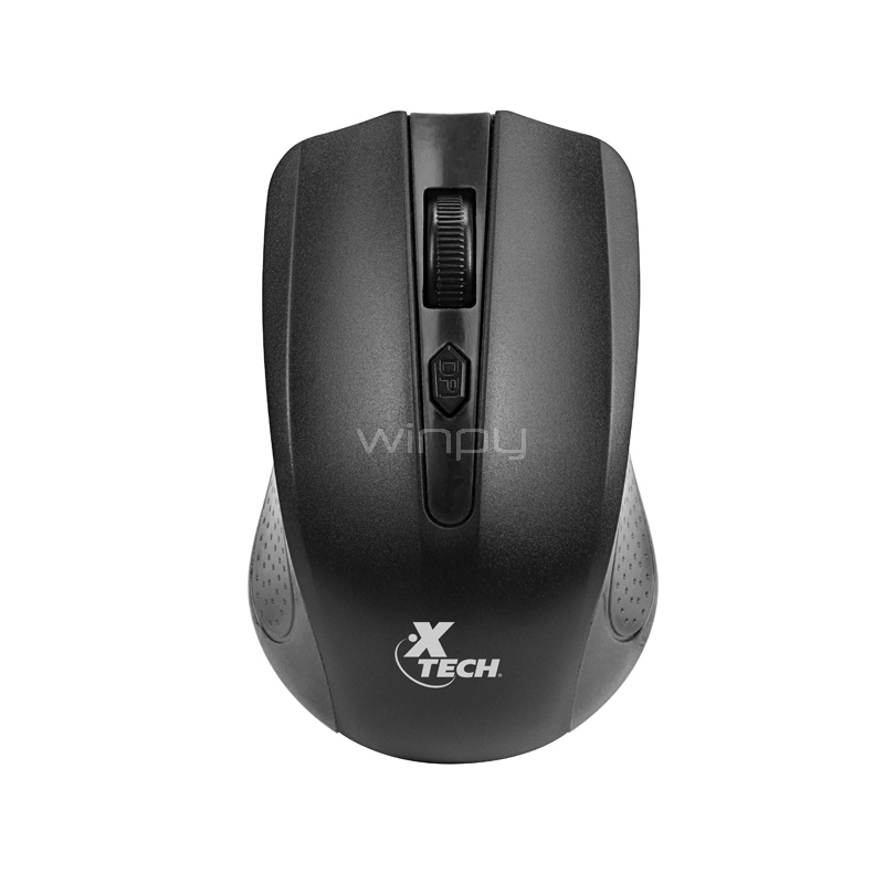Mouse Xtech Galos inalámbrico (Dongle USB, 1600dpi, Negro)