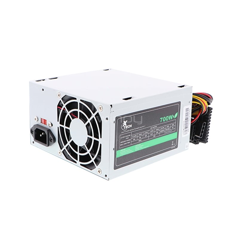 Fuente de Poder Xtech de 700W (20+4pin, w/2 SATA, ATX)