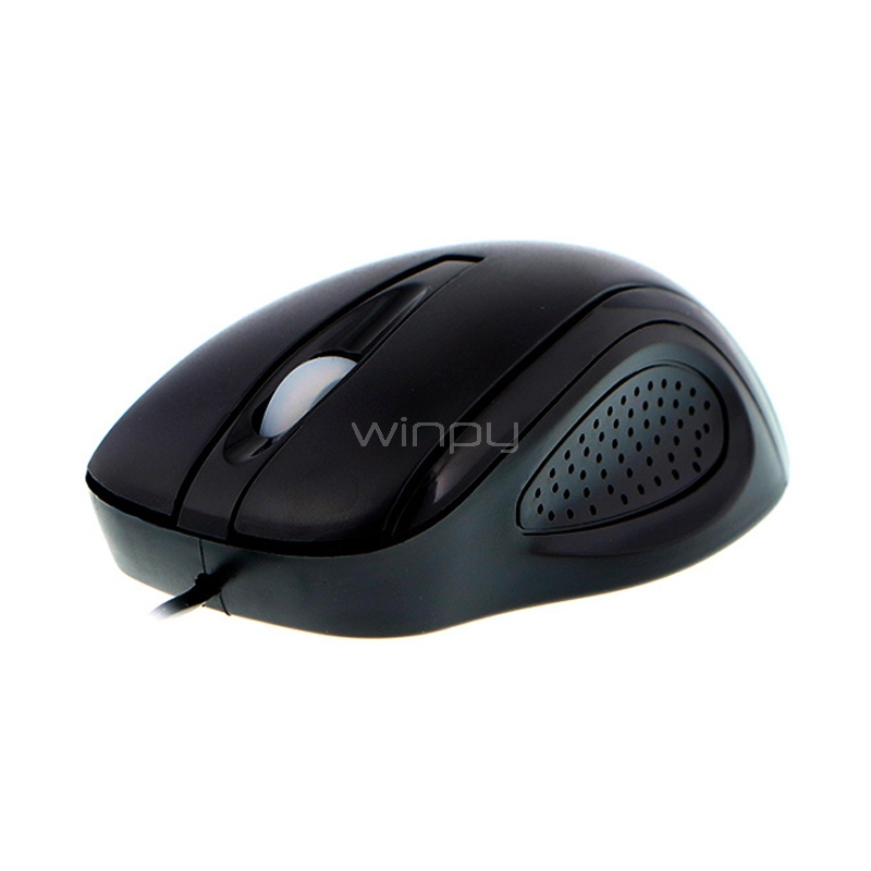 Mouse Xtech 3D 3 botones (Cable de 1.30cm, Negro)