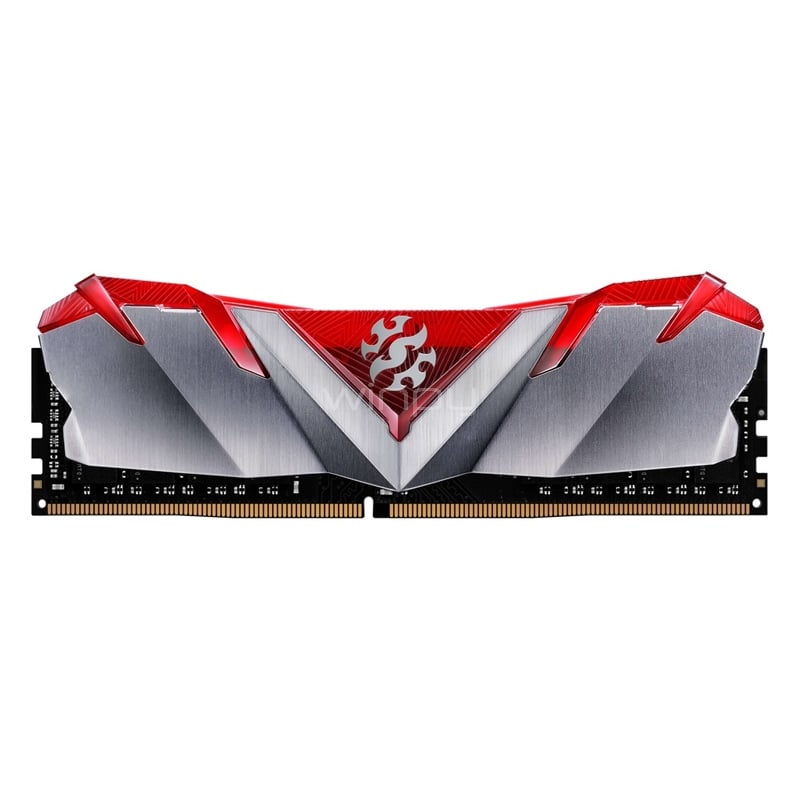 Memoria RAM Xpg Gammix D30 de 8Gb (DDR4, 3000Mhz, Dimm, CL19, Rojo)