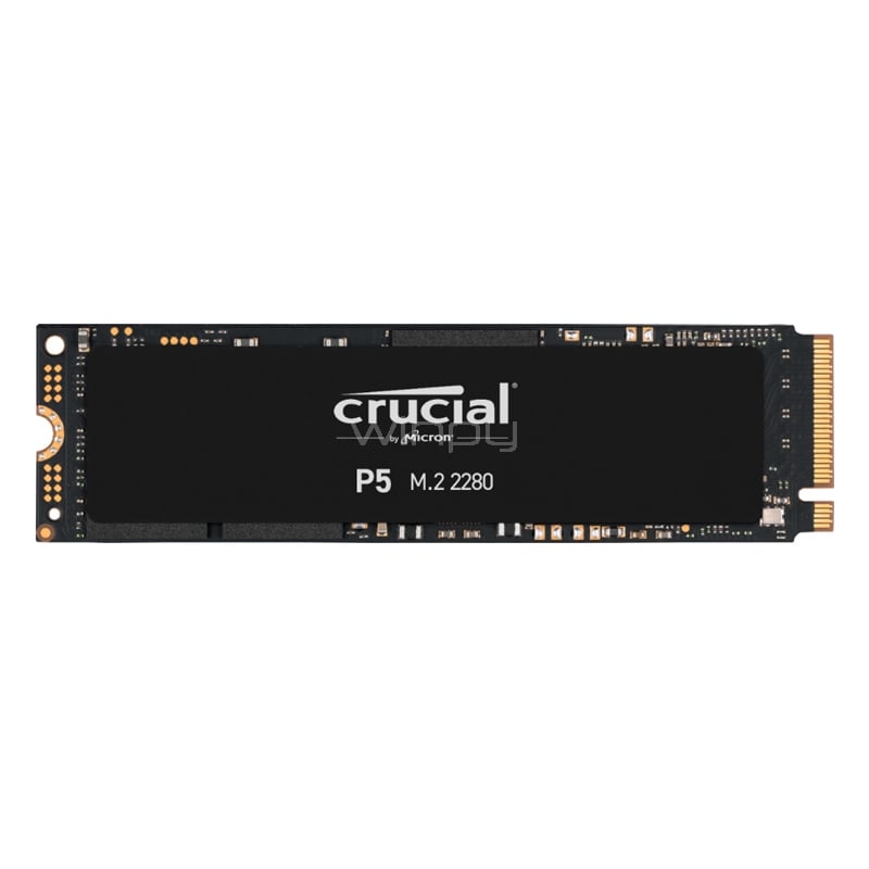 Unidad de estado solido Crucial P5 de 1TB (NVMe, M.2 2280, 3000-3400MB/s)