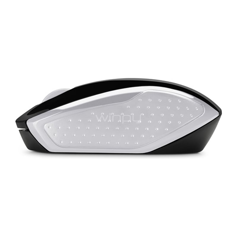 Mouse HP 200 Inalámbrico (Dongle USB, Plateado/Negro)