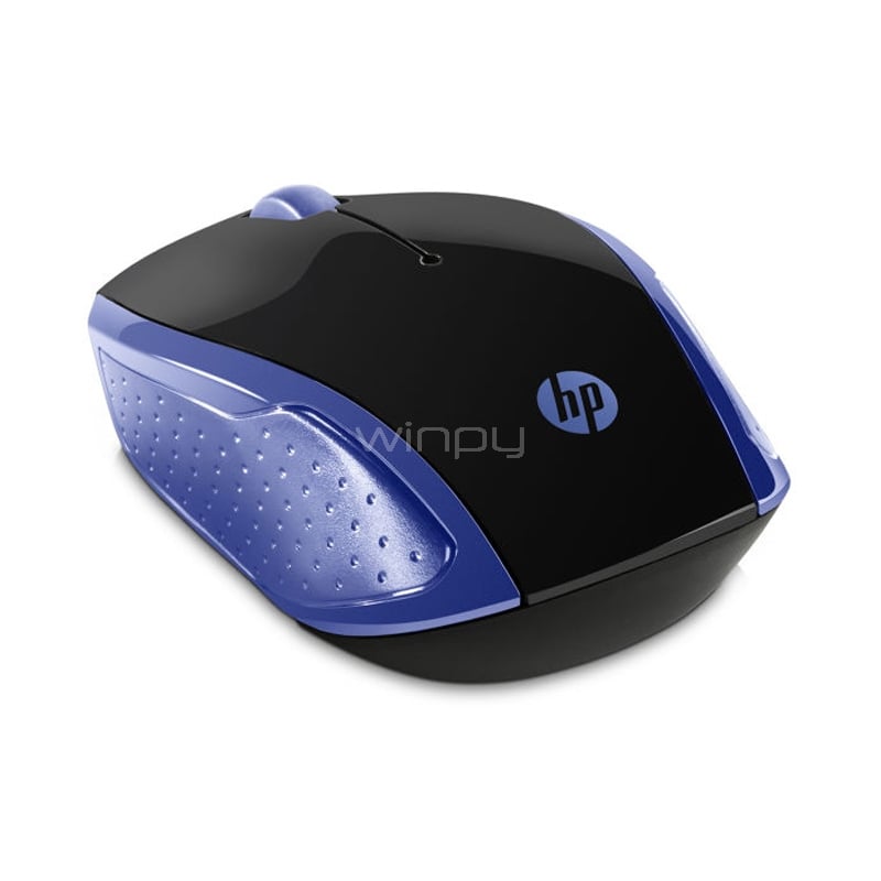 Mouse HP 200 Inalámbrico (Dongle USB, Azul/Negro)
