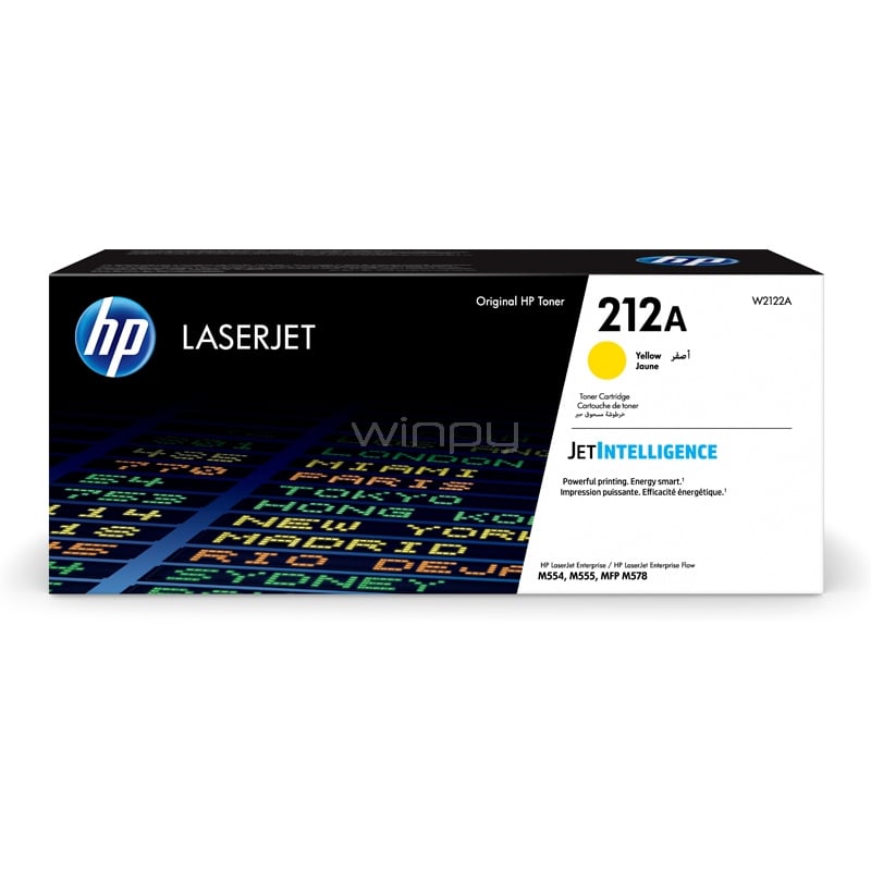 Cartucho de Tóner HP 212A LaserJet (Original, Amarillo)