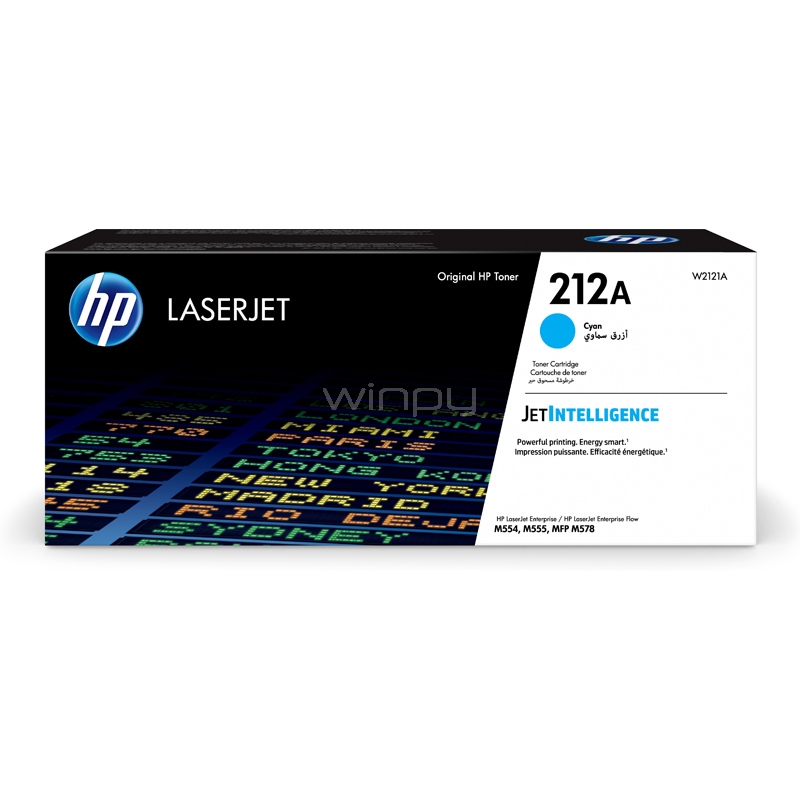 Cartucho de Tóner HP 212A LaserJet (Original, Cian)