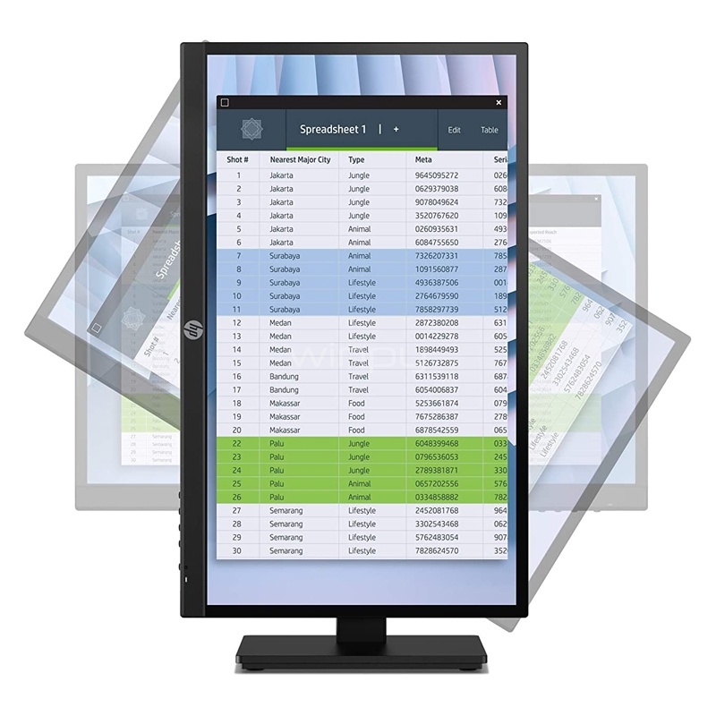 Monitor HP P22h G4 de 21.5“ (IPS, Full HD, 60Hz, VGA+DP+HDMI)