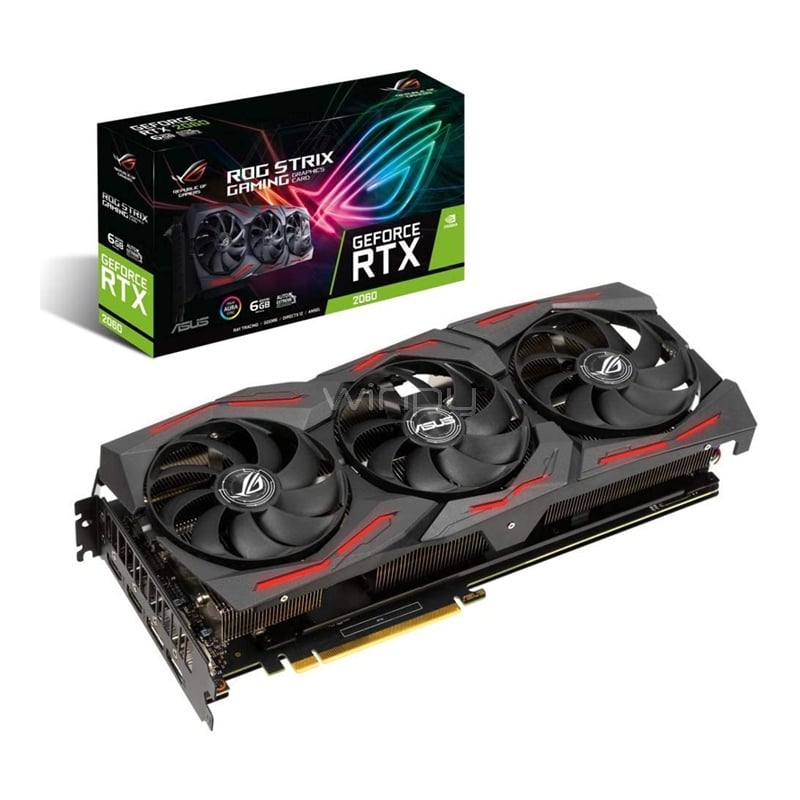 Tarjeta de video ASUS Rog Strix RTX 2060 EVO GAMING de 6GB Tarjeta de video ASUS Rog Strix RTX 2060 EVO GAMING de 6GB