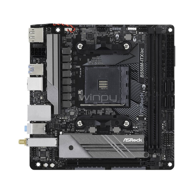 Placa Madre ASRock B550M-ITX/ac (AM4, DDR4 2133/4733MHz, M.2, Wi