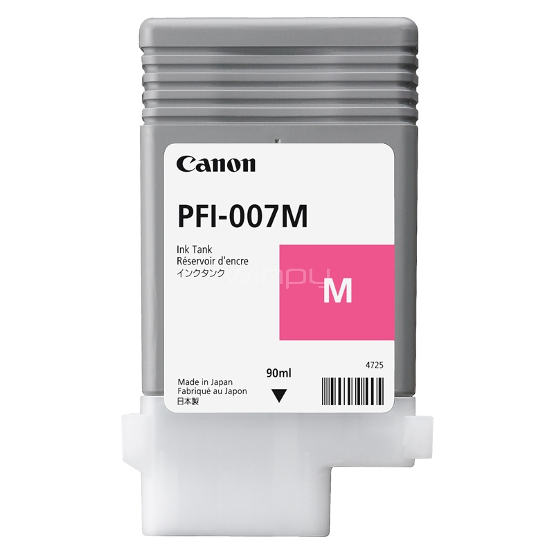 Cartucho de Tinta Canon PFI 007 MAGENTA (Original, 90 ml)