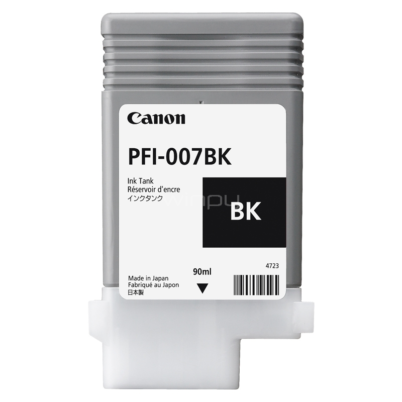Cartucho de Tinta Canon PFI 007 NEGRO (Original, 90 ml)