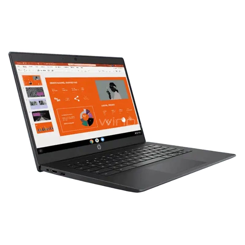 Notebook HP Chromebook G6 de 14“ (Celeron N4020, 4GB RAM, 32GB SSD, Chrome S.O)