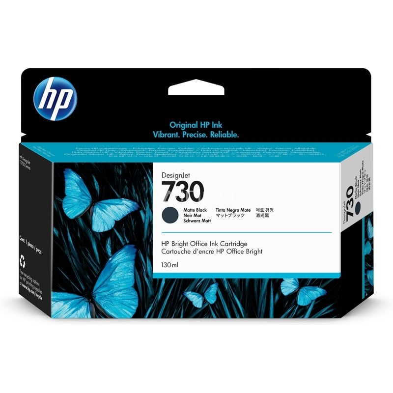 Cartucho de Tinta HP  730 DesignJet Negro Mate (130 ml)