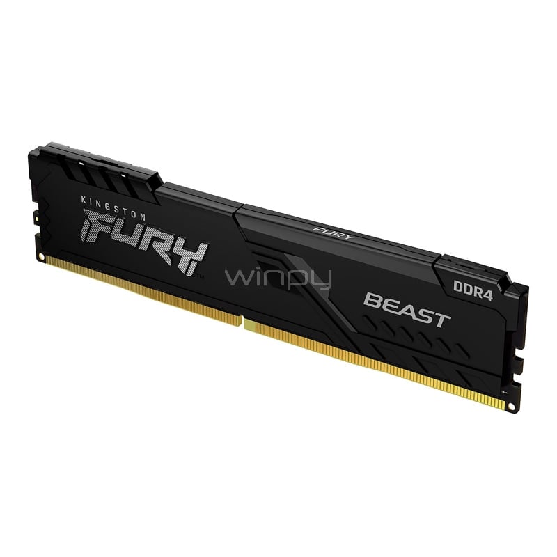 Memoria RAM Kingston Fury Beast de 8GB (DDR4, 3000MHz, CL15, DIMM)