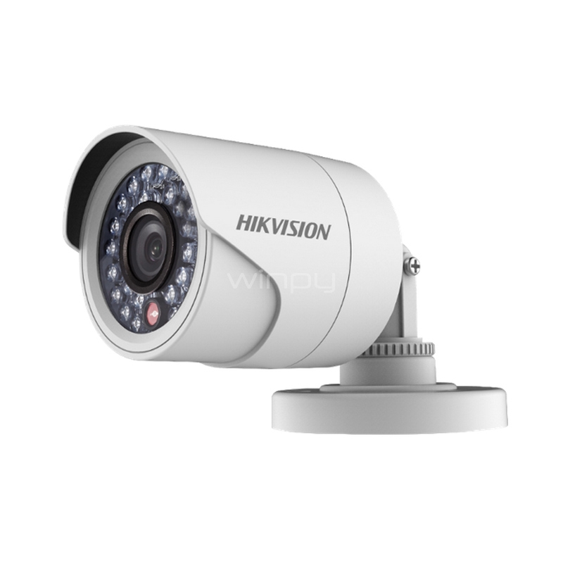 Mini cámara Bullet fija de 1 MP Hikvision  (720p, 2.8mm, IR 20m, IP66, Blanco)