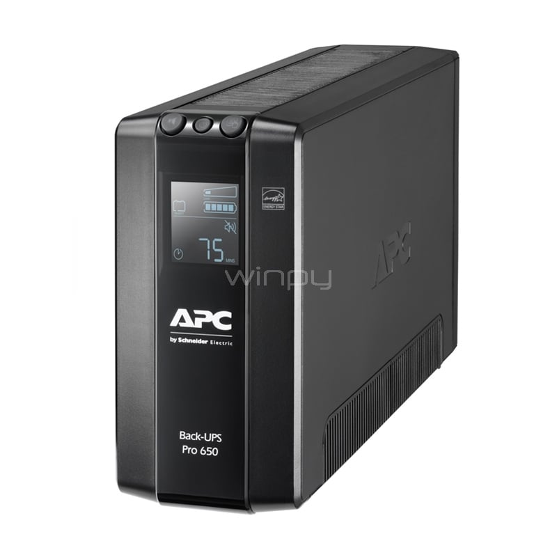 UPS APC Back Pro Interactiva (650VA/390W, 230V, 6 Salidas C13)