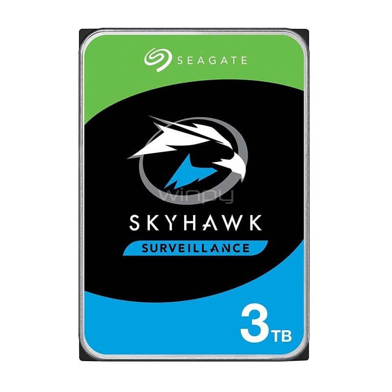 Disco Duro Seagate SkyHawk Survellance de 3TB (Formato 3.5“, SATA, 5900rpm)