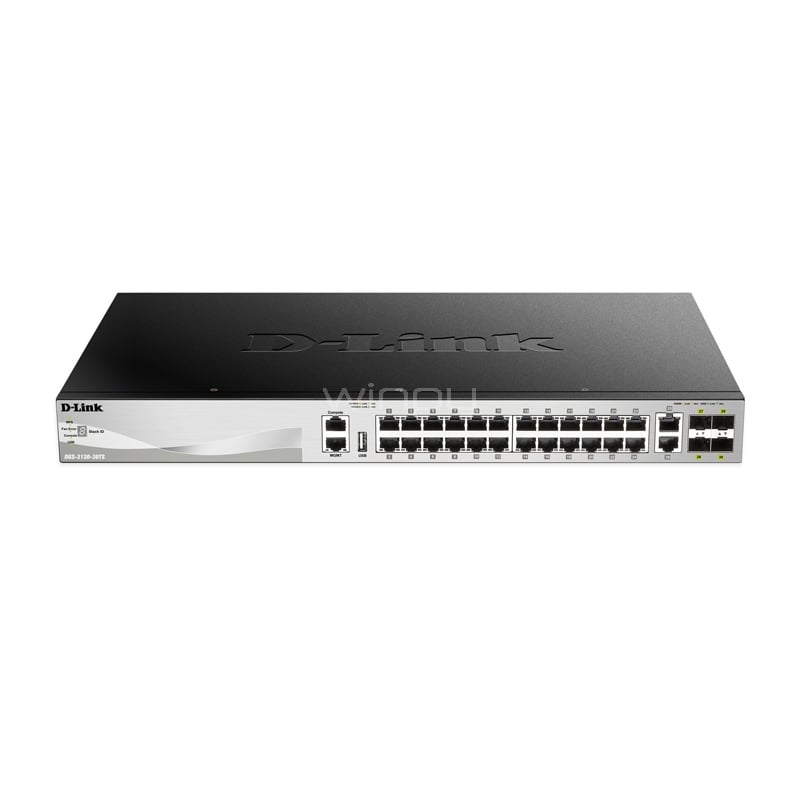Switch D-Link L3 Gigabit Gestionado (24 puertos 10/100/1000, 2x 10GBASE-T, 4x 10G SFP+)