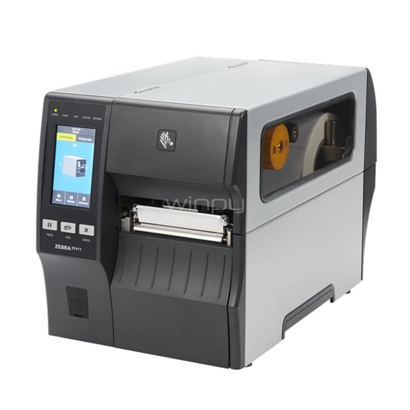 Impresora de Etiquetas, Térmica Directa Zebra ZT411 (TT/TD, 203 dpi, 356 mm/s, USB 2.0, RS-232, Ethernet, Bluetooth)