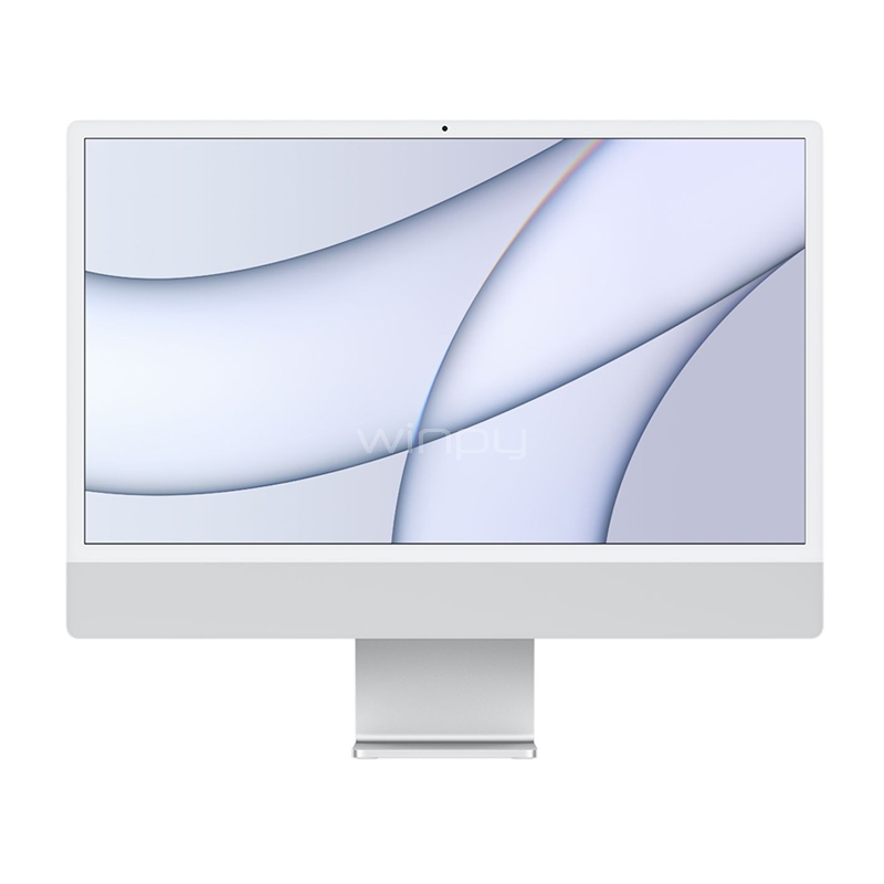 Apple iMac Retina 4.5K de 24“ (Chip M1, GPU 7C, 8GB, 256GB, Silver)