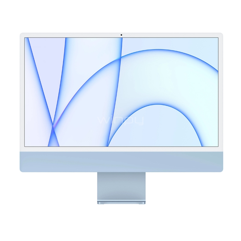 Apple iMac Retina 4.5K de 24“ (Chip M1, GPU 7C, 8GB, 256GB, Blue)