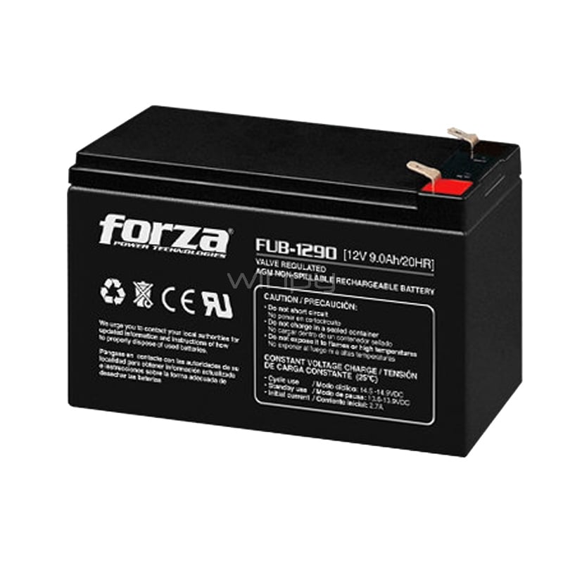 Batería Forza FUB para UPS de 9A (Recargable, 12V)