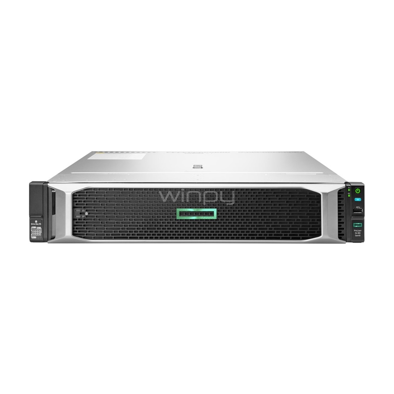 servidor hpe proliant dl180 gen10 (xeon silver 4208, 16gb ram, sin disco, fuente 500w, rack 2u)
