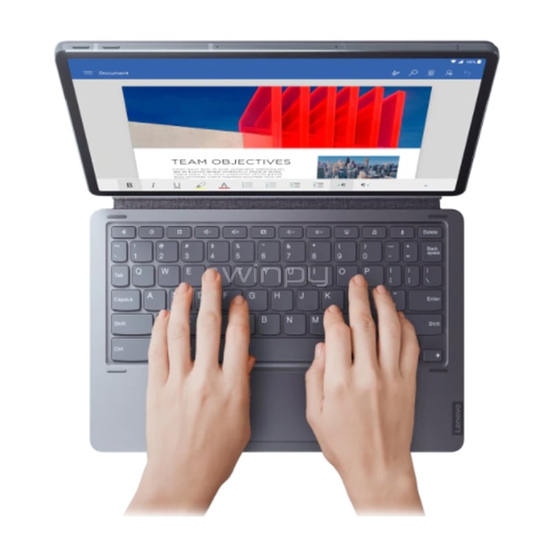 Tablet Lenovo Tab P11 Pro de 11.5“ (OctaCore, 6GB RAM, 128GB Internos, Teclado+Lápiz, Slate Grey)