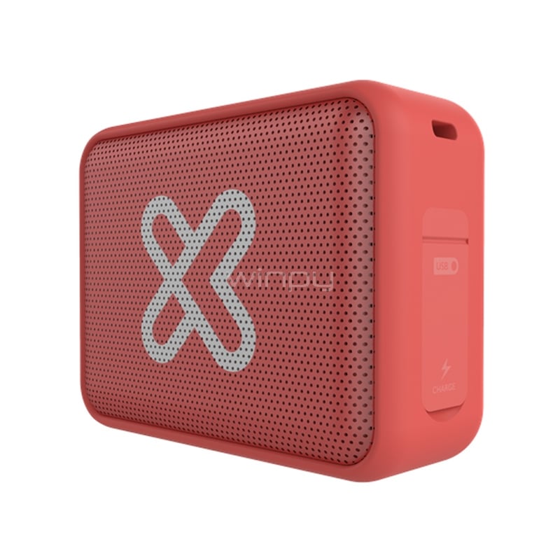Parlante Portátil Klip Xtreme Port TWS (Bluetooth, IPX7, Coral)