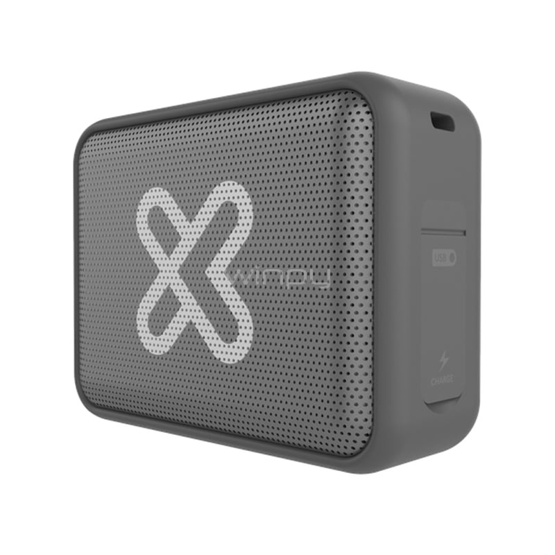 Parlante Portátil Klip Xtreme Port TWS (Bluetooth, IPX7, Gris)