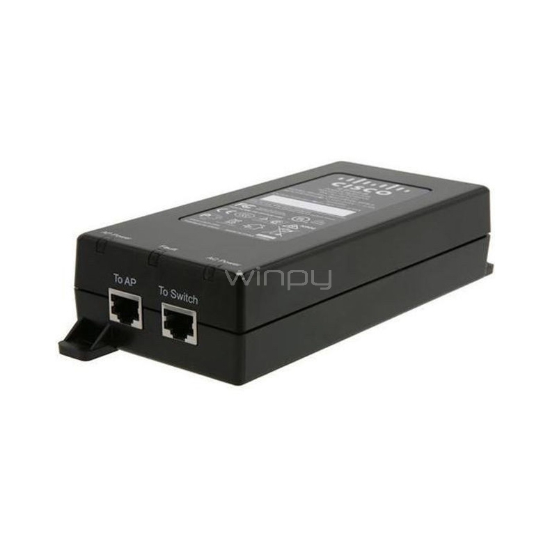 Inyector Cisco para Punto de Acceso Aironet (Gigabit Ethernet, 802.3at)