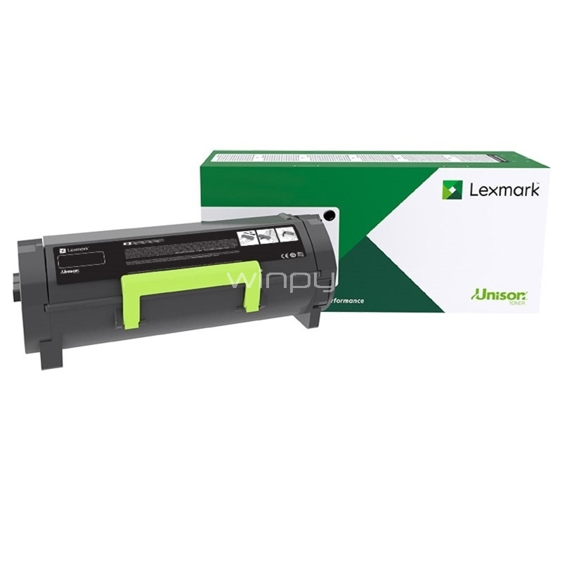 Cartucho de Tóner Lexmark Alto Rendimiento (hasta 55.000 páginas, Negro)