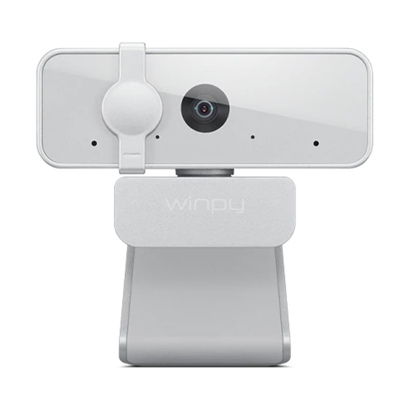WebCam Lenovo 300 FHD (1080p@30fps, Micrófono Estereo, USB, Gris)