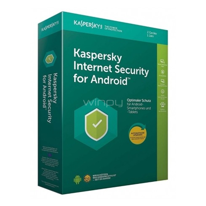 Licencia Kaspersky Internet Security para Android (Descargable, 2 Dispositivo, 1 Año)