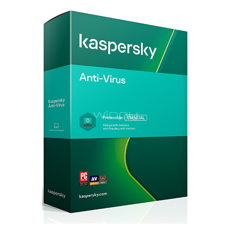 Licencia Kaspersky Anti-Virus (Descargable, 3 PC, 2 Años)