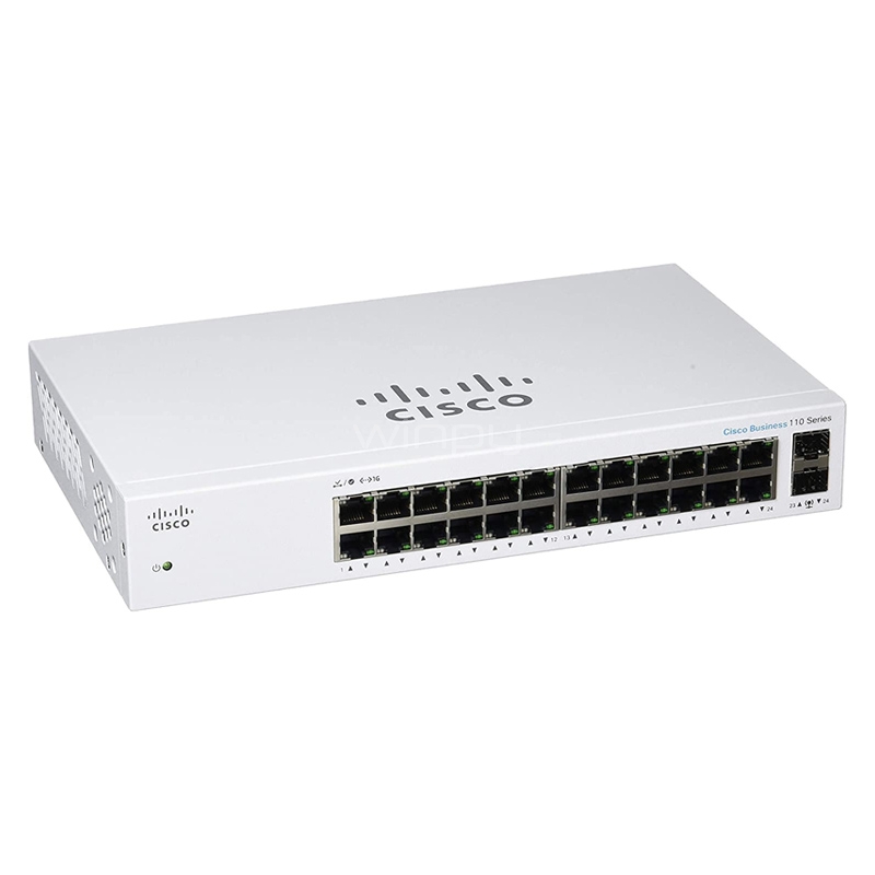 Switch Cisco CBS110 No Administrado (24 Puertos GE, 1G SFP x2)