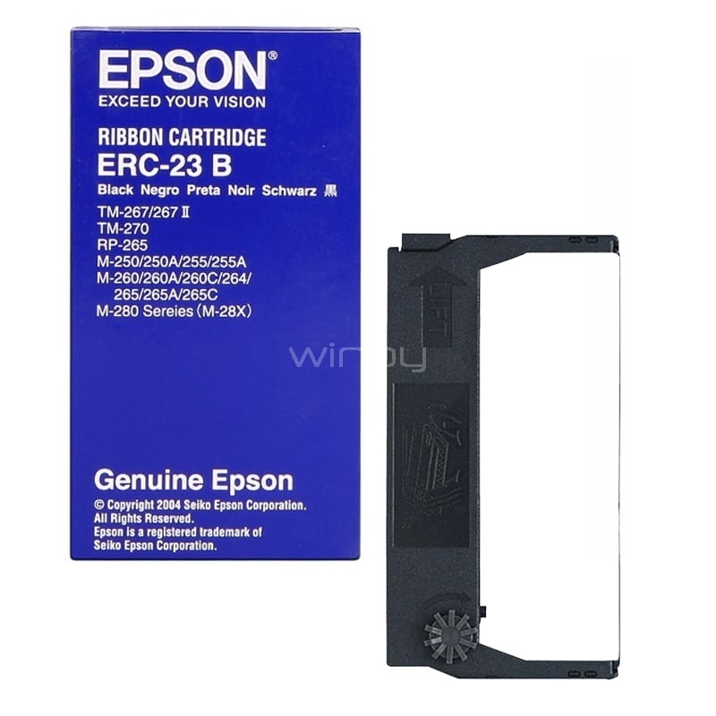 Cinta Epson ERC-23B para Impresora (M-250/260/280 TM-270)