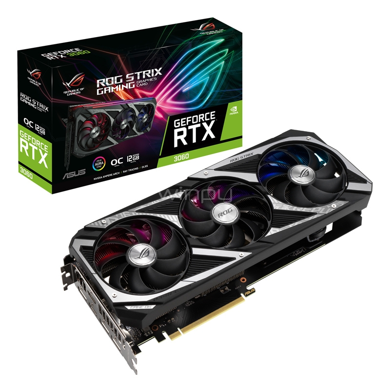 Tarjeta de Video ASUS ROG Strix GeForce RTX 3060 V2 OC de 12GB