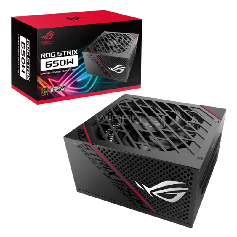 Fuente de Poder ASUS ROG STRIX de 650 Watts (Modular, Certificada 80+ Gold, ATX)
