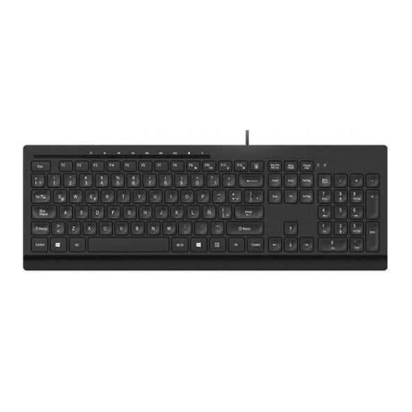 Teclado Klip Xtreme Compass Ultra-Delgado (Teclas Multimedia, Español, Negro)