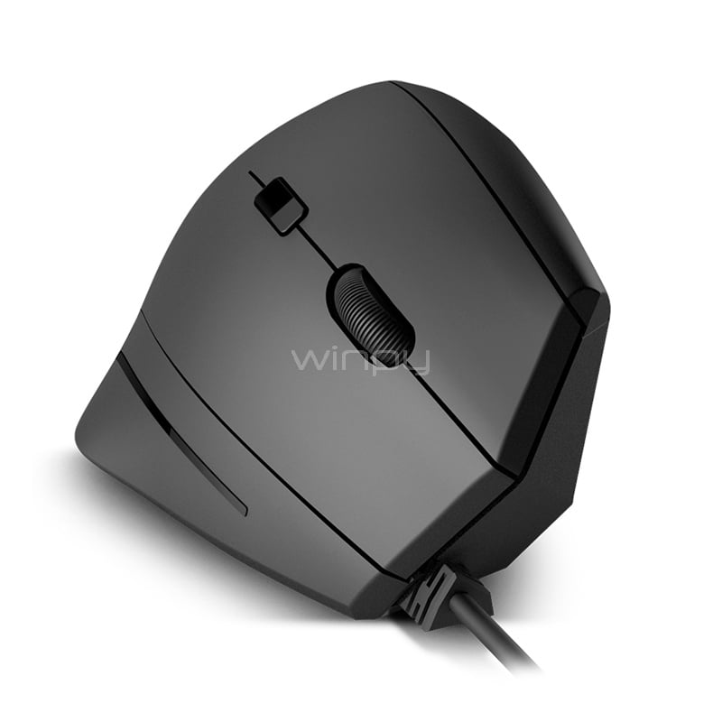 Mouse Klip Xtreme Krest Ultra Ergonómico (1600dpi, Negro)