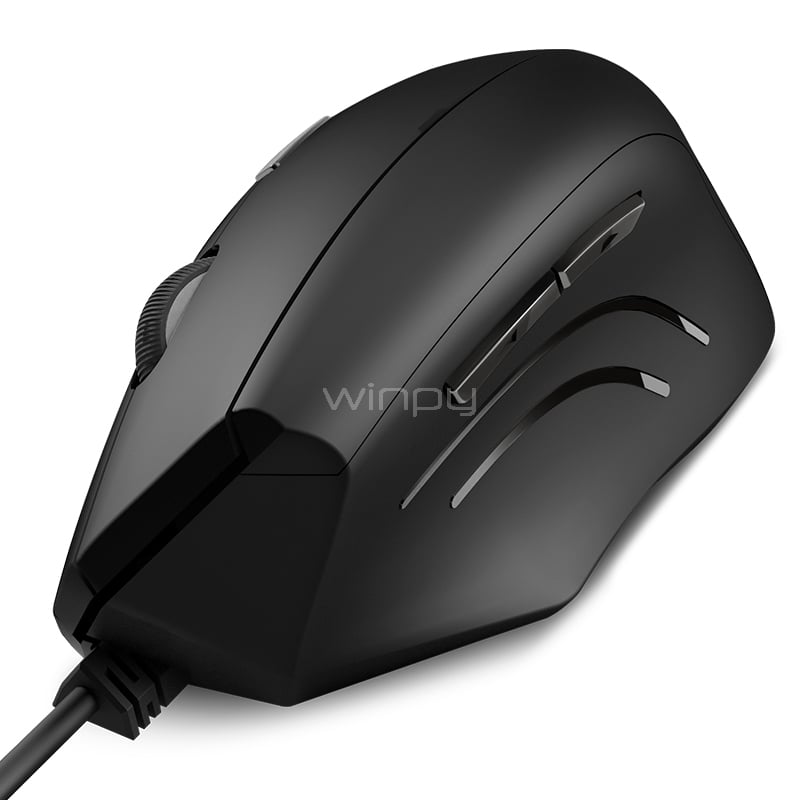 Mouse Klip Xtreme Krest Ultra Ergonómico (1600dpi, Negro)