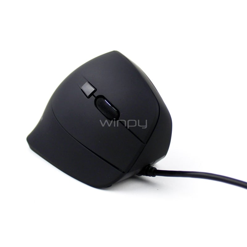 Mouse Klip Xtreme Krown Ergonómico (1600dpi, Negro)
